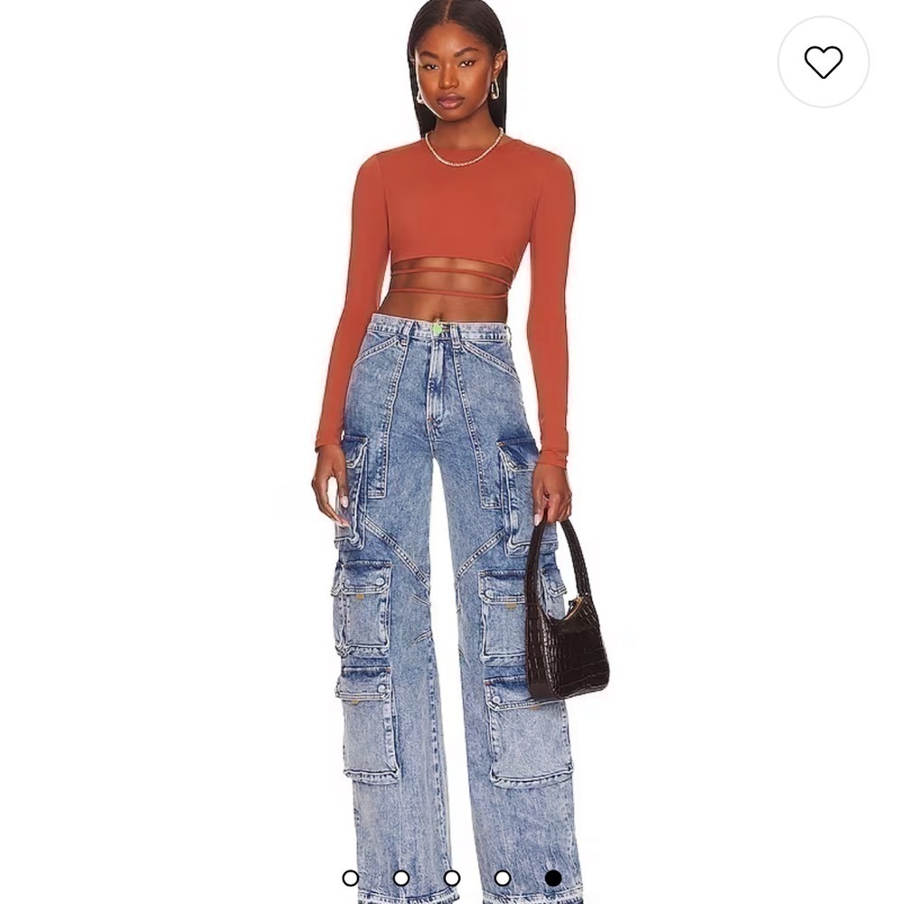 NEW Alix NYC Declan Crop Top in Terra Cotta size S
